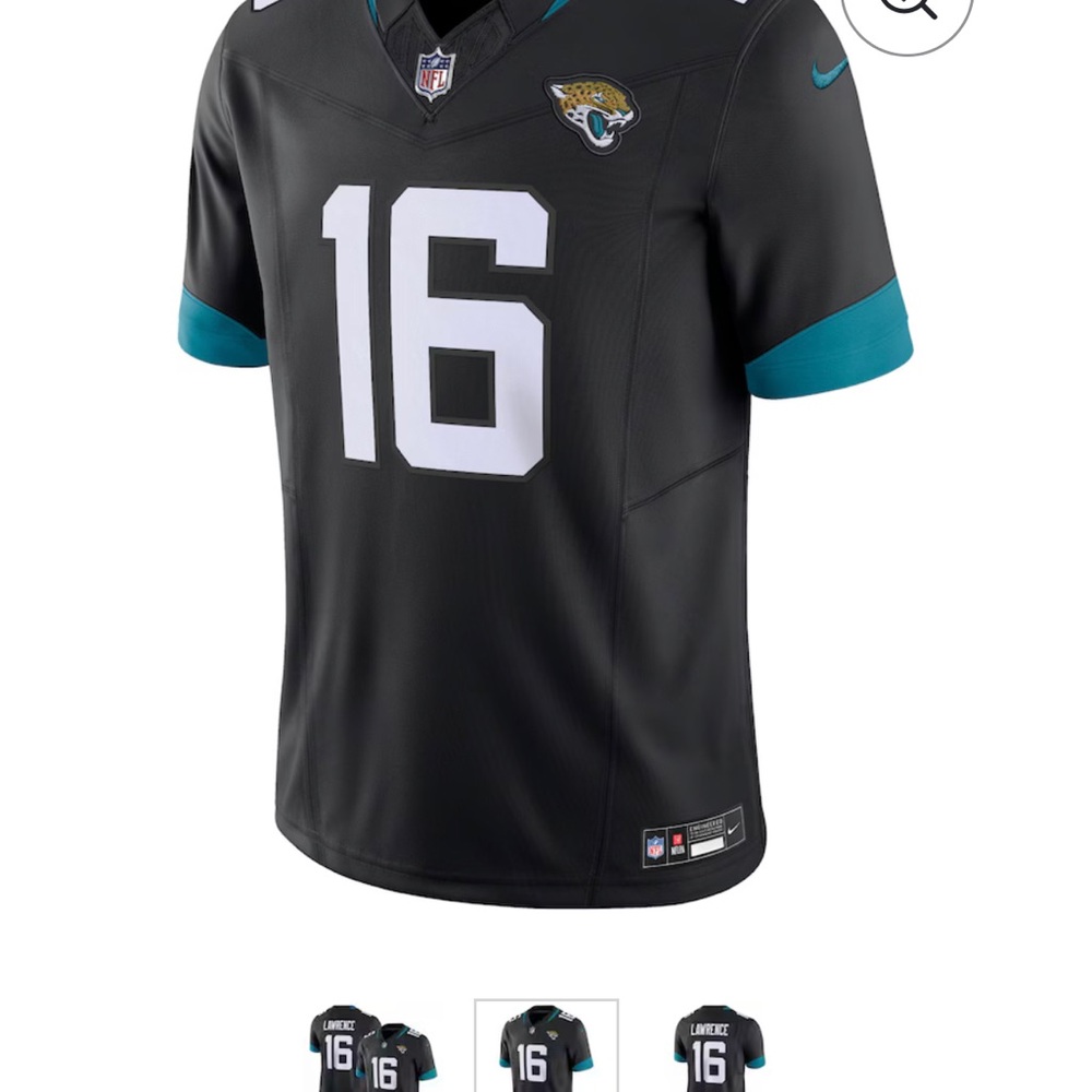 Nike Black and Teal Sports Jersey